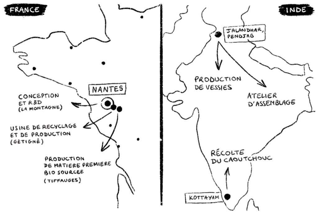 Carte de production France - Pendjab