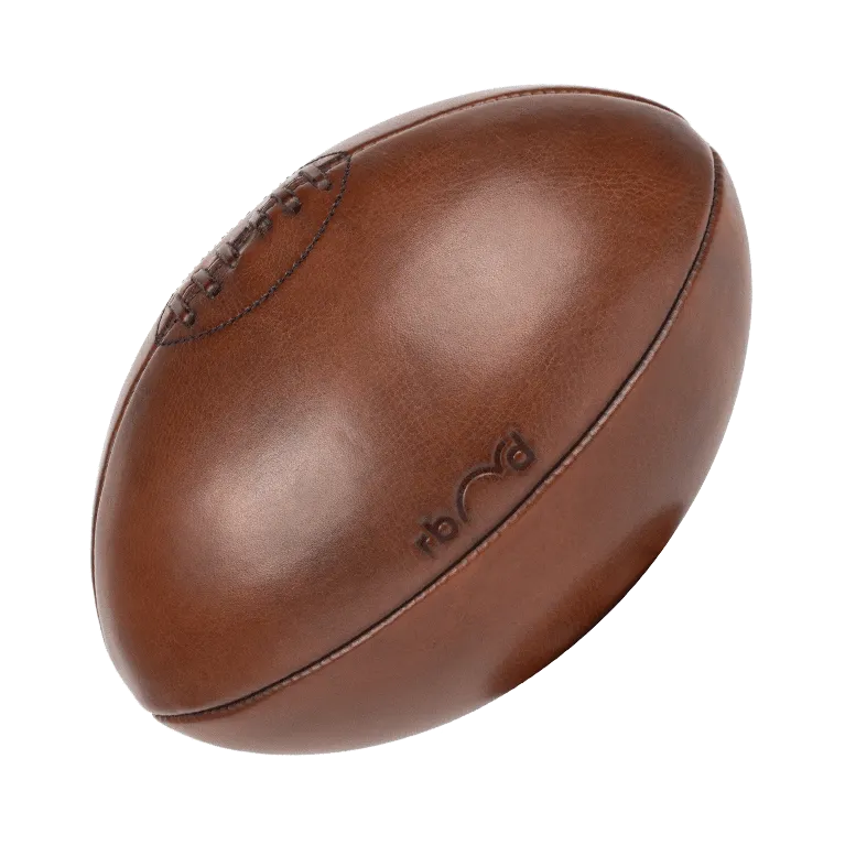 Le Vintage - Ballon de rugby en cuir (personnalisable)