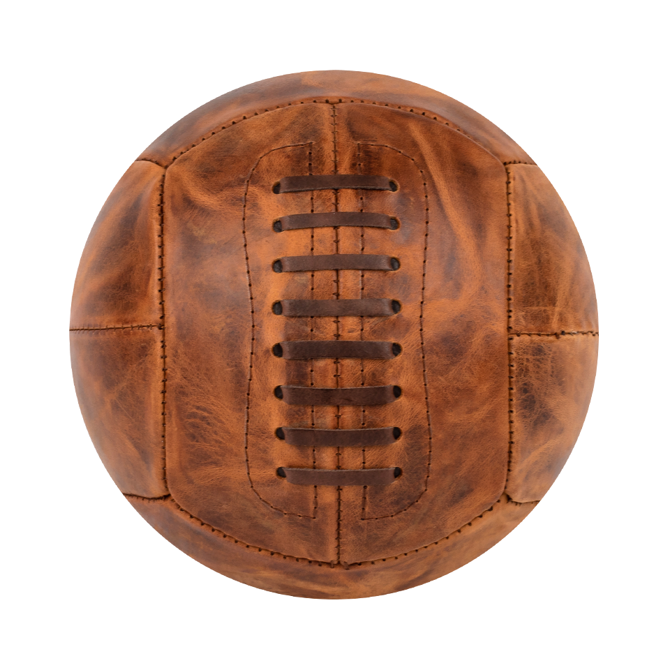 Ballon de foot vintage éthique en cuir artisanal - Rebond