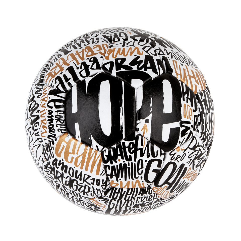 Ballon de football éthique Denis Meyers – Run For Hope Gold - Rebond