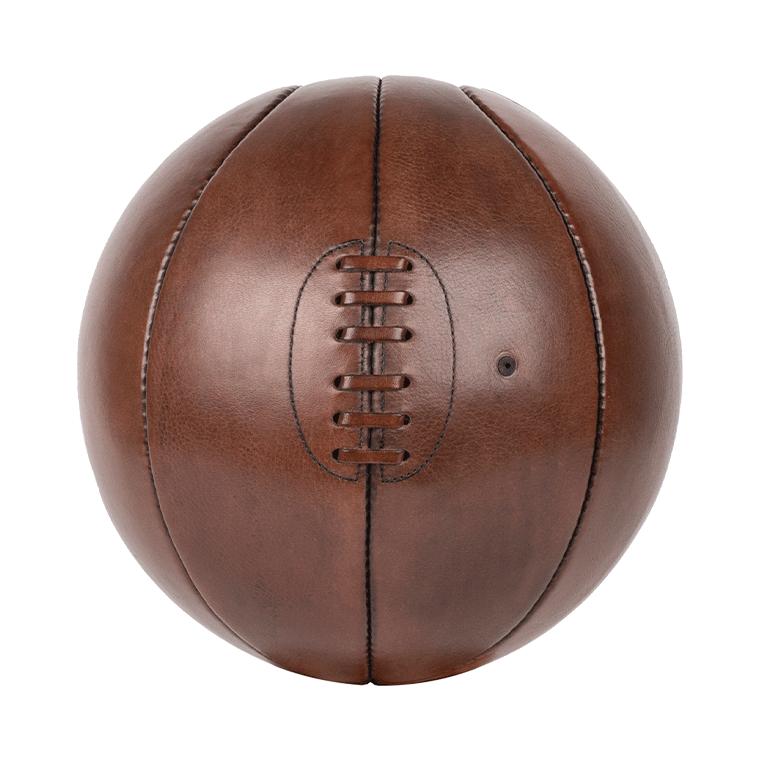 ballon de basket vintage cuir naturel